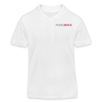 punk rock - Polo enfant bio Stanley/Stella - blanc - Devant