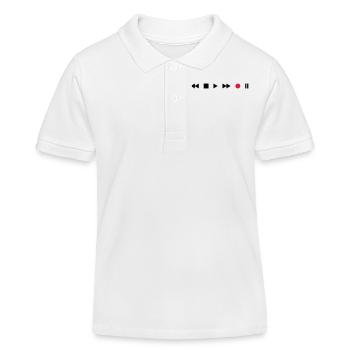 Tape Deck - Kinder Organic Poloshirt Mini Sprinter von Stanley/Stella - Weiß - Vorne