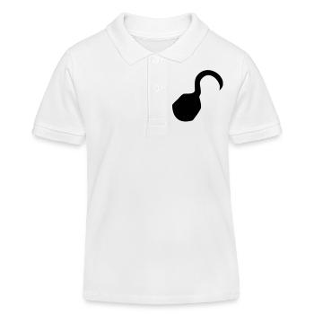 Pirate - Kids Organic Polo Shirt by Stanley/Stella - white - Front