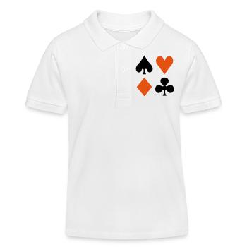 Poker - Polo enfant bio Stanley/Stella - blanc - Devant