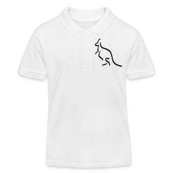 kangaroo - Kinder Organic Poloshirt Mini Sprinter von Stanley/Stella - Weiß - Vorne