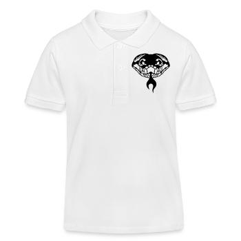 stammes schlange zunge viper 1202 - Kinder Organic Poloshirt Mini Sprinter von Stanley/Stella - Weiß - Vorne