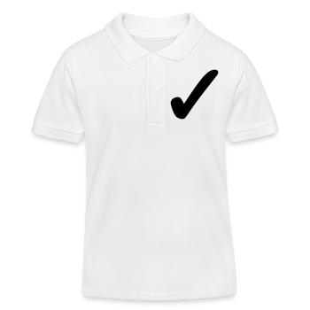 Ok - Oui - Alright - Fits - Polo enfant bio Stanley/Stella - blanc - Devant