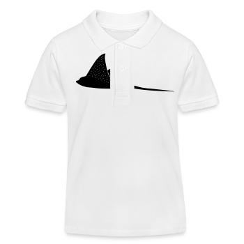 Adlerrochen im Modus Flug - Kinder Organic Poloshirt Mini Sprinter von Stanley/Stella - Weiß - Vorne