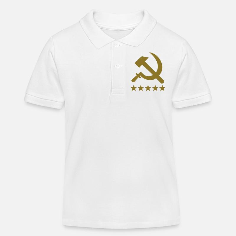 communist deluxe - Polo enfant bio Stanley/Stella - blanc