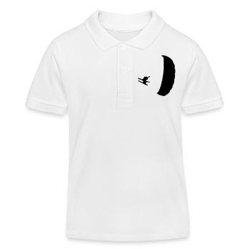 Speedflying / Speedriding /Speedgliding - Kids Organic Polo Shirt by Stanley/Stella - white - Front