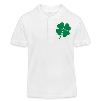 kleeblatt - Kinder Organic Poloshirt Mini Sprinter von Stanley/Stella - Weiß - Vorne