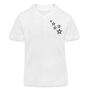 étoiles - Polo enfant bio Stanley/Stella - blanc - Devant