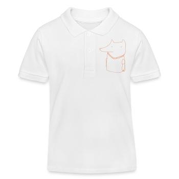 FoxShirt - Polo enfant bio Stanley/Stella - blanc - Devant