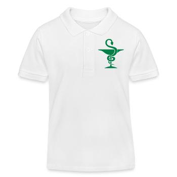 pharmacien coupe serpent pharmacie - Polo enfant bio Stanley/Stella - blanc - Devant