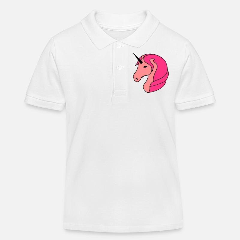 unicorn_02 - Kinder Organic Poloshirt Mini Sprinter von Stanley/Stella - Weiß
