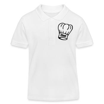 Chef - Kinder Organic Poloshirt Mini Sprinter von Stanley/Stella - Weiß - Vorne