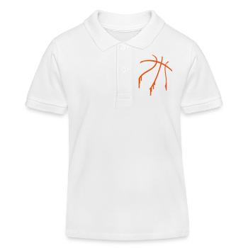basketball - Polo enfant bio Stanley/Stella - blanc - Devant