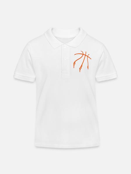basketball - Polo enfant bio Stanley/Stella - blanc