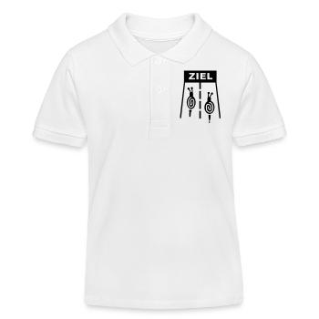 Schnecken Rennen - Kinder Organic Poloshirt Mini Sprinter von Stanley/Stella - Weiß - Vorne