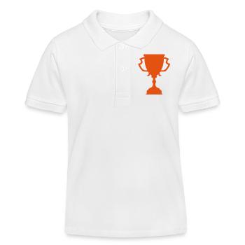 trophe coupe sport trophy trophae - Polo enfant bio Stanley/Stella - blanc - Devant