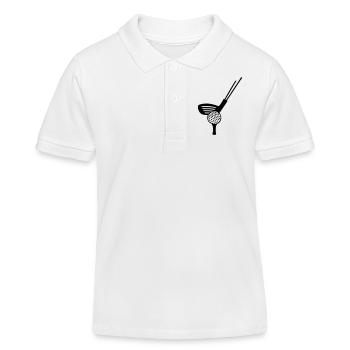 Golf - ligne - Polo enfant bio Stanley/Stella - blanc - Devant