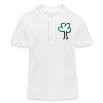 Arbre - Polo enfant bio Stanley/Stella - blanc - Devant