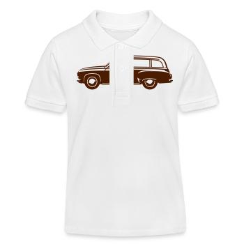 Wartburg Kombi - Kinder Organic Poloshirt Mini Sprinter von Stanley/Stella - Weiß - Vorne