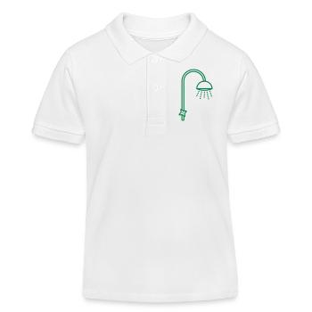 bath shower_d1 - Kids Organic Polo Shirt by Stanley/Stella - white - Front