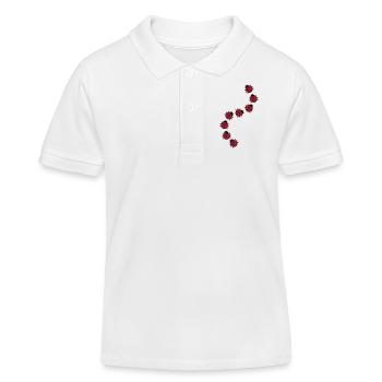 Ladybug - Kids Organic Polo Shirt by Stanley/Stella - white - Front