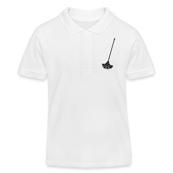 Wischmop - putzen - Kinder Organic Poloshirt Mini Sprinter von Stanley/Stella - Weiß - Vorne