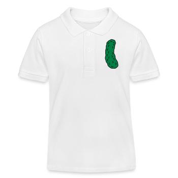 Cucumber - Kids Organic Polo Shirt by Stanley/Stella - white - Front