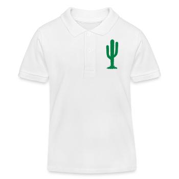 cactus - Polo enfant bio Stanley/Stella - blanc - Devant