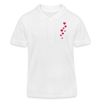 herzen flug - Kinder Organic Poloshirt Mini Sprinter von Stanley/Stella - Weiß - Vorne
