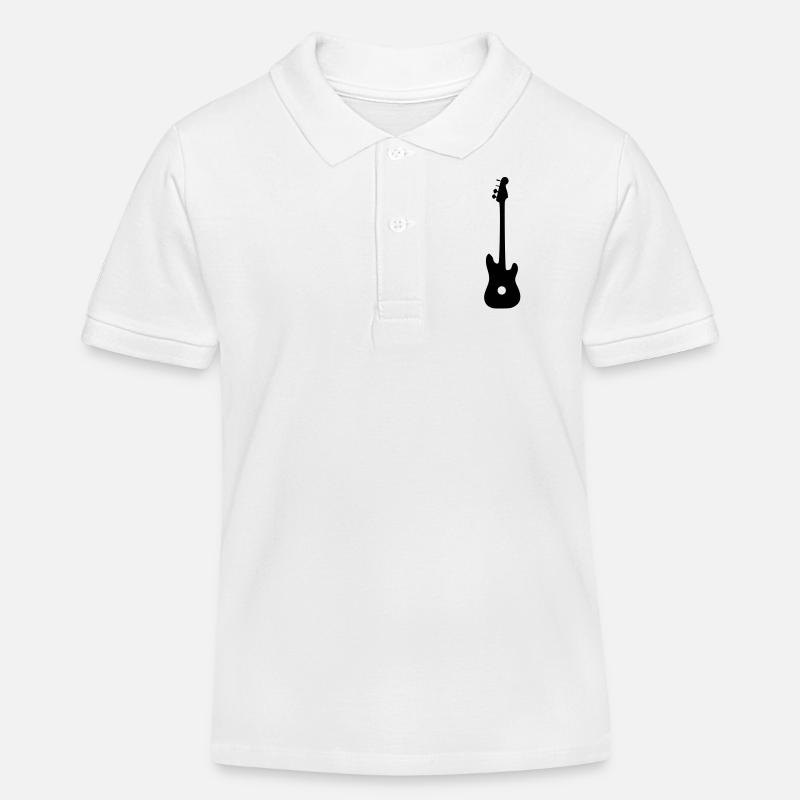 guitare - Polo enfant bio Stanley/Stella - blanc