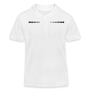 Cool Des - Polo enfant bio Stanley/Stella - blanc - Devant