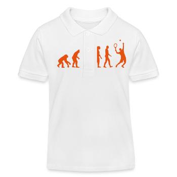 Evolution Tennis - Kinder Organic Poloshirt Mini Sprinter von Stanley/Stella - Weiß - Vorne
