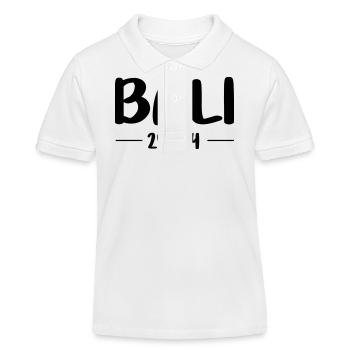Bali 2024 Heart Trip - Polo enfant bio Stanley/Stella - blanc - Devant