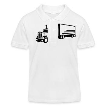 Camion - Polo enfant bio Stanley/Stella - blanc - Devant