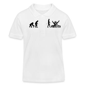 Go Kart - Kinder Organic Poloshirt Mini Sprinter von Stanley/Stella - Weiß - Vorne