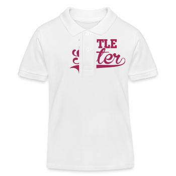 Little Sister - Kids Organic Polo Shirt by Stanley/Stella - white - Front