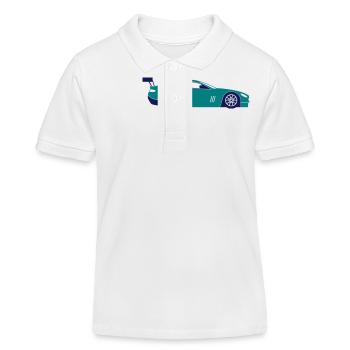 Sportwagen - Kinder Organic Poloshirt Mini Sprinter von Stanley/Stella - Weiß - Vorne