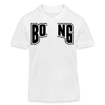 boxing - Polo enfant bio Stanley/Stella - blanc - Devant