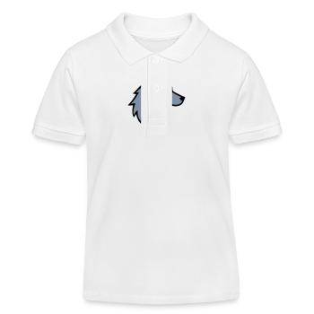Wolf Logo Animal - Kids Organic Polo Shirt by Stanley/Stella - white - Front