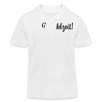 mahlzeit - Kinder Organic Poloshirt Mini Sprinter von Stanley/Stella - Weiß - Vorne