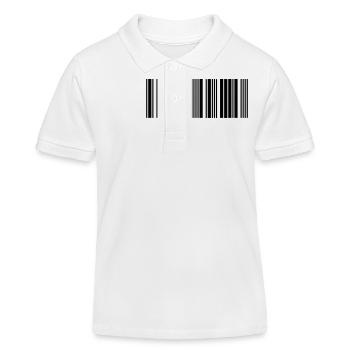 Barcode - Kids Organic Polo Shirt by Stanley/Stella - white - Front