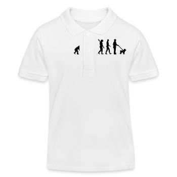 Pudel - Kinder Organic Poloshirt Mini Sprinter von Stanley/Stella - Weiß - Vorne