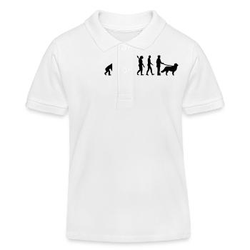 Berner Sennenhund - Kinder Organic Poloshirt Mini Sprinter von Stanley/Stella - Weiß - Vorne
