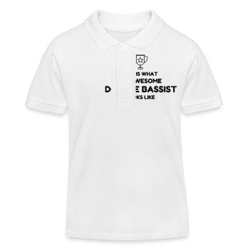 contrebasse contrebassiste Musique Musicien - Polo enfant bio Stanley/Stella - blanc - Devant