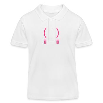 ich liebe dich - Kinder Organic Poloshirt Mini Sprinter von Stanley/Stella - Weiß - Vorne