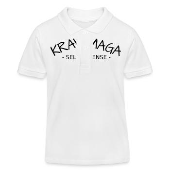 KRAV MAGA - Polo enfant bio Stanley/Stella - blanc - Devant