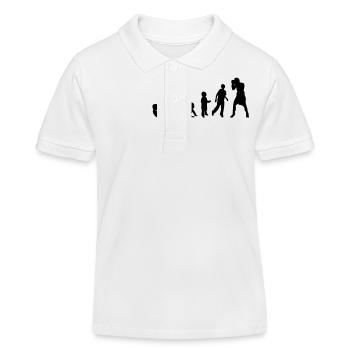 Evolution Sports Boxing human rights - Kids Organic Polo Shirt by Stanley/Stella - white - Front