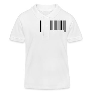 Barcode II - Kids Organic Polo Shirt by Stanley/Stella - white - Front