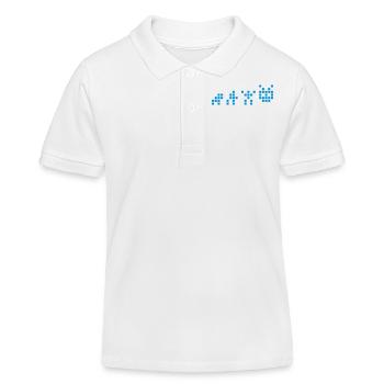 Pixel Evolution - Kinder Organic Poloshirt Mini Sprinter von Stanley/Stella - Weiß - Vorne