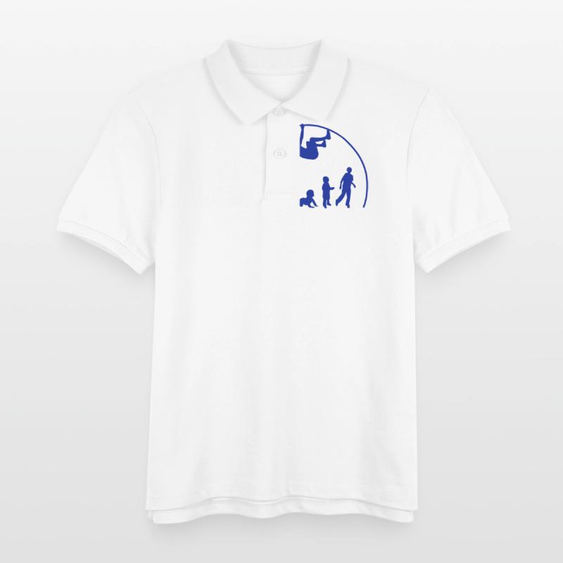 Evolution pole vault perch Kids Organic Polo Shirt by Stanley/Stella